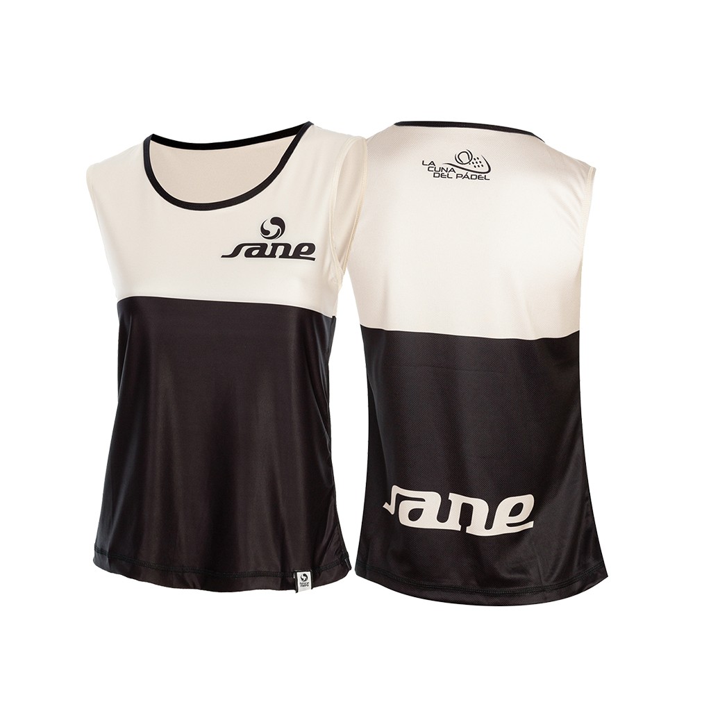 CANOTTA DONNA BEIGE-NERO